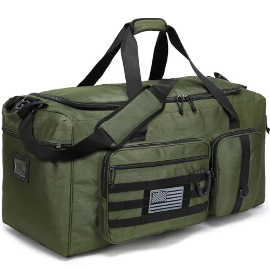 120L Extra Large Gym Duffle Bag for Men Women 32" Heavy Duty Duffel Bags for Travel with Shoes Compartment Tactical Sports Gym