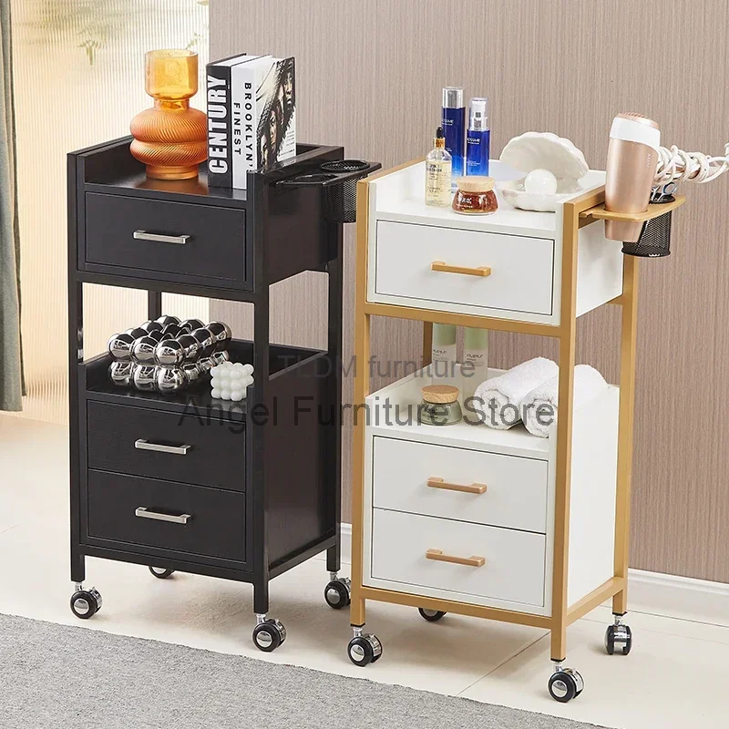 

Storage Hairdressing Trolley Utility Cosmetic Helper Auxiliary Cart For Beauty Salon Carrello Attrezzi Salon Furniture MQ50TC