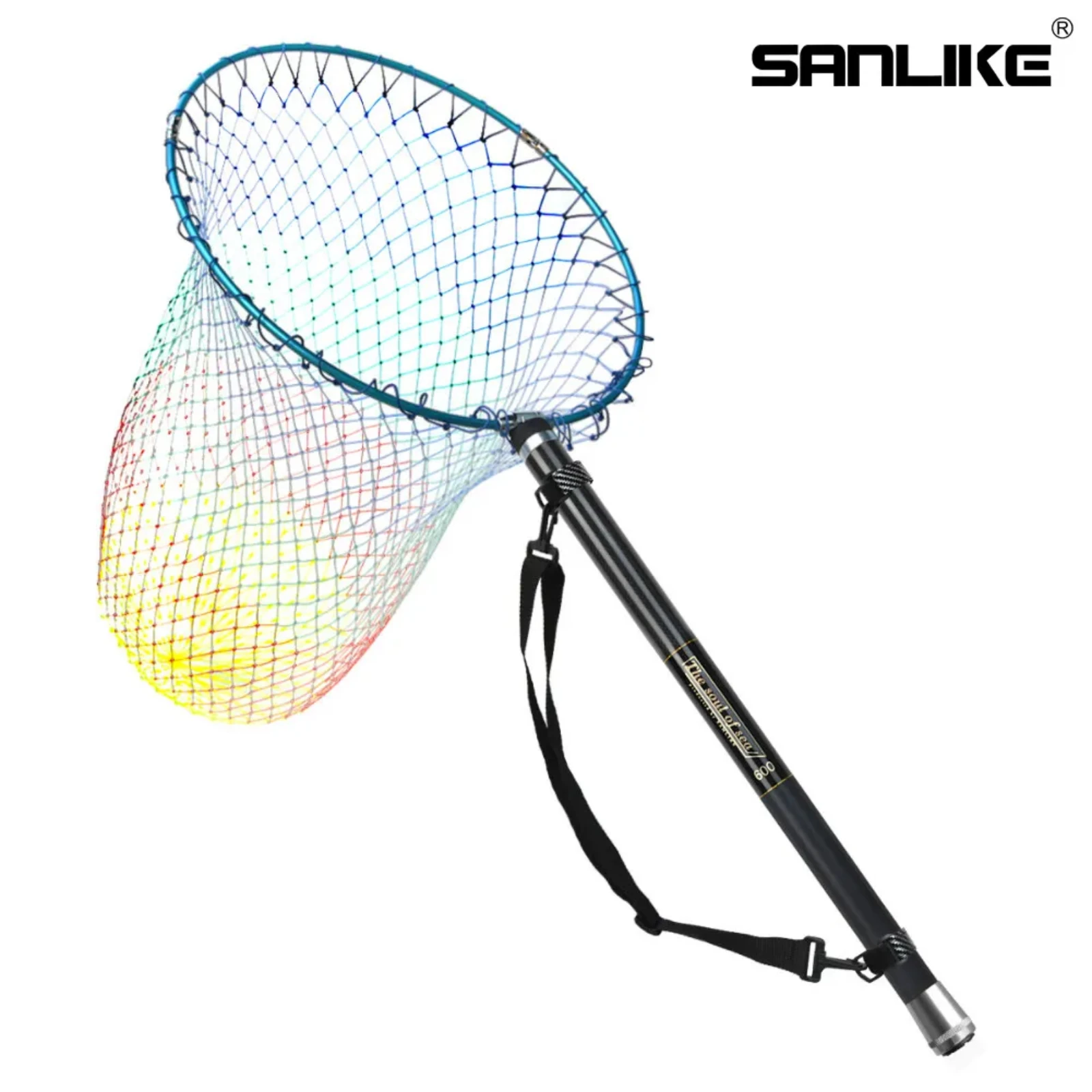 

SANLIKE 5M/6M Telescopic Fishing Rod with Detachable Foldable Net Lightweight Carbon Handle Ideal for Surf Expedition Fishing