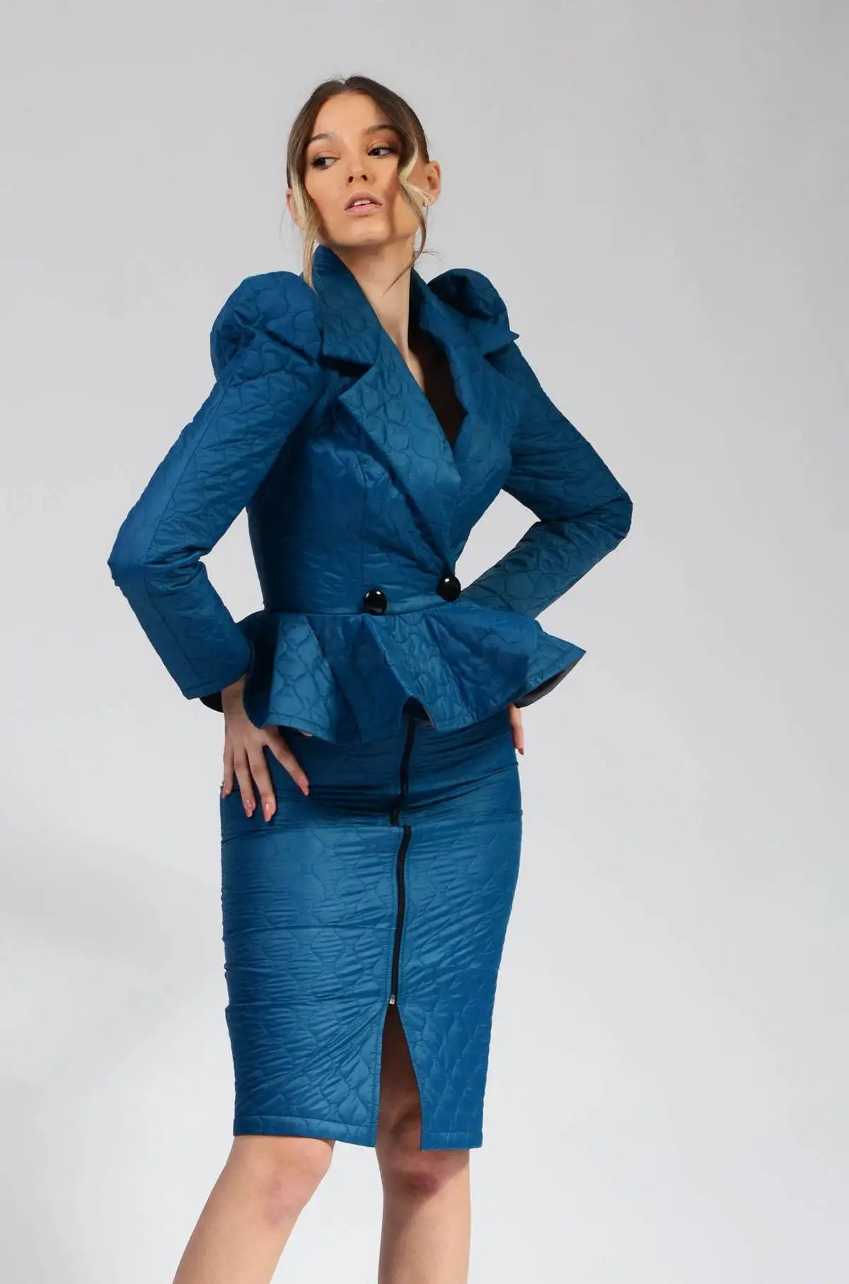 Vintage Women Skirt Suits 2 Pieces Slim Fit Waisted Blazer Customized Wedding Guest Dress Formal Party Outfit