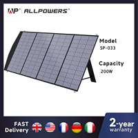 ALLPOWERS 18V Foldable Solar Panel,  60/100/140/200W Mobile Solar Charger for Power Supply, Laptop, Solar Generator, Fishing
