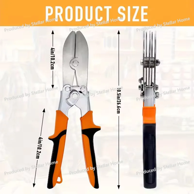 Sheet Metal Tool Pipe Shrinking Pliers Sheet Metal Pliers Durable Anti-rust Forging Anti-skid Handle Pipe Shrinking Pliers