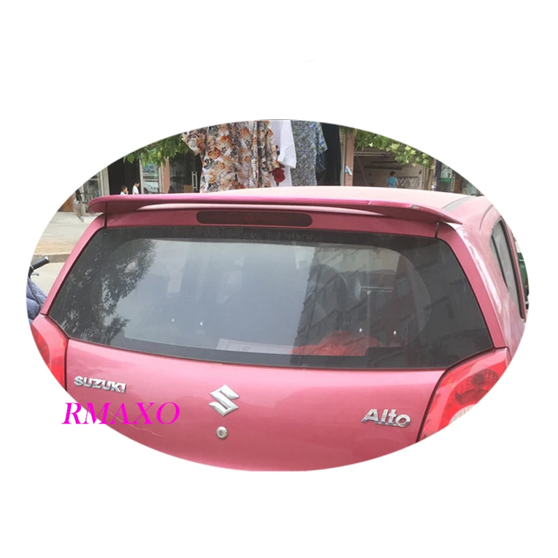 For SUZUKI Alto Spoiler 2008-2017 SUZUKI Alto High Quality ABS Material Car Rear Wing Primer Color Rear Spoiler