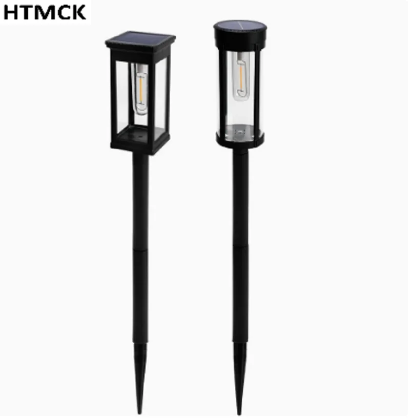 4/6Pcs Retro Solar Pathway Warm Lights Outdoor Waterproof Garden Incandescent Bulb for Walkway Yard Backyard Landscape Decor