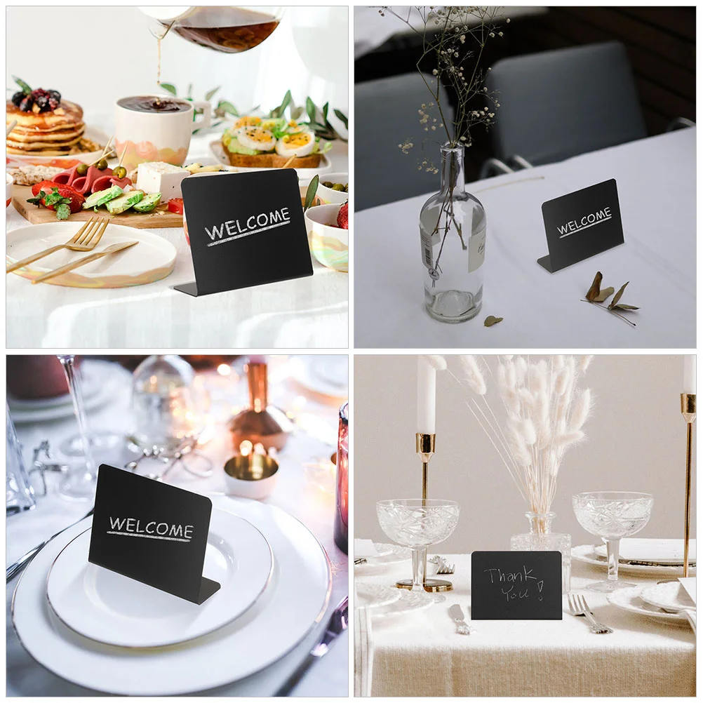 6 Pcs Mini Price Boards Writing Chalkboards Drawing Blackboards Food Labels for Party Buffet Desktop Menu Multifunctional Signs