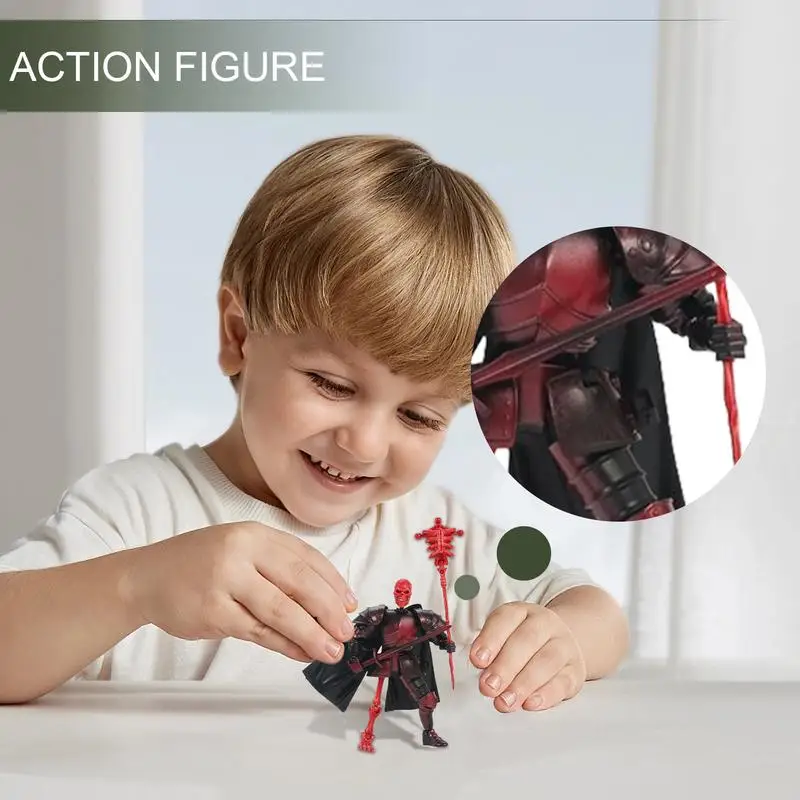 Scheletro Action Figure Giocattoli Multi-articolazione Design accattivante Action Figure Figurine Modello Decorazione del desktop per la camera da letto Soggiorno