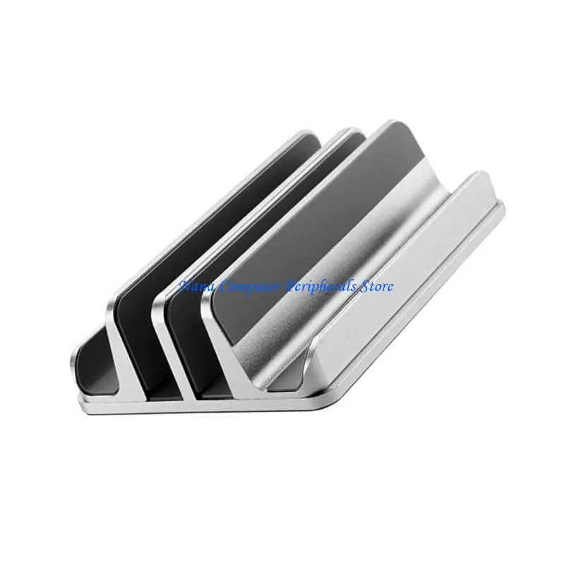 F68C Aluminum Alloy Adjustable Stand Vertical Desktop Holder for Laptops and Tablets