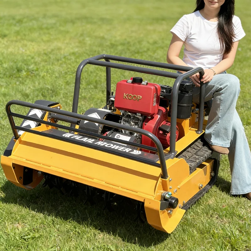 

customize Intelligent control tracked lawn mower suitable for all terrain weeding in orchards and slopes