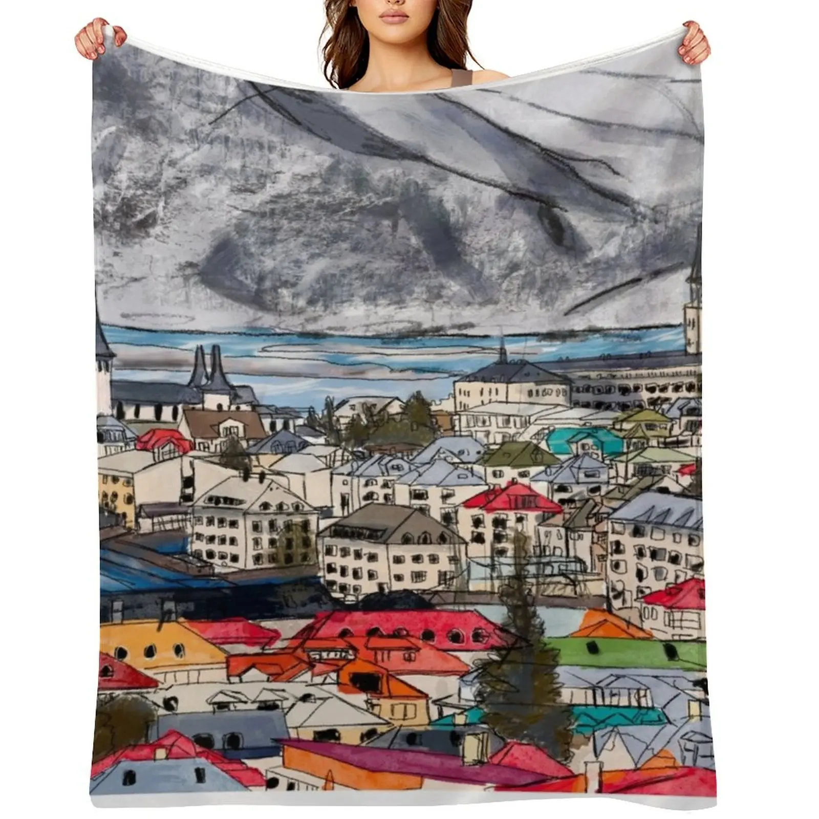 

Iceland Throw Blanket Camping Cute Beautifuls halloween Blankets