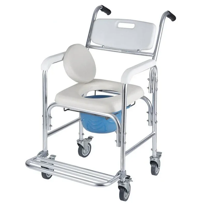 Portable Commode Chair for Seniors  Lightweight and DurableEasytoFold Toilet Chair, Perfect for Elderly Comfort and Mobility