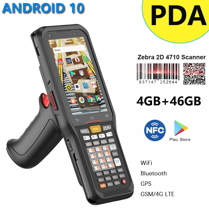 4 inch Android Handheld PDA Mobile Computer Terminal NFC 1D 2D Barcode Scanner portable PDA Data Terminal