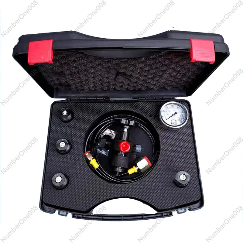 0-400Bar 6000Psi pressure gauge test kit pressure gauge kit hydraulic accumulator nitrogen charging valve five types adapters