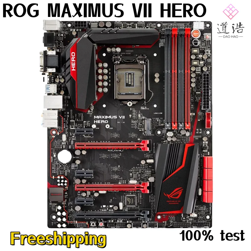 For ROG MAXIMUS VII HERO Motherboard 32GB HDMI PCI-E3.0 M.2 LGA 1150 DDR3 ATX Z97 Mainboard 100% Tested Fully Work