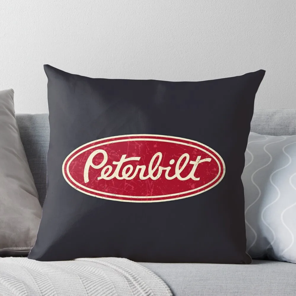 

Peterbilt Truck Racing Vintage Throw Pillow Pillowcases For Pillows Decorative Cushion Cover