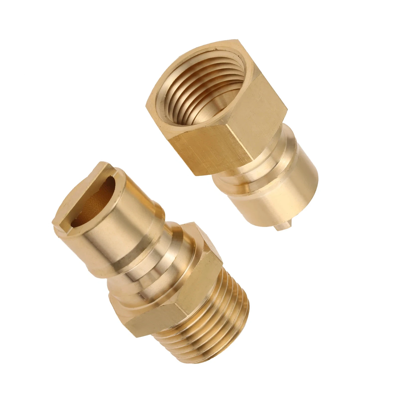 

2 шт. быстроразъемные соединители 1/2 дюйма (штекер/гнездо) для газовых шлангов, пропановых грилей и нагревателей