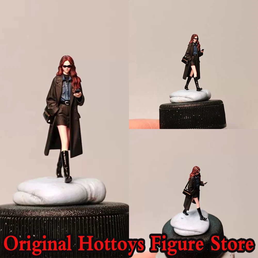 

Коллекционная фигурка-модель: Женщина-солдат в ветровке, масштаб 1/64, миниатюрная скульптура, полный комплект, около 2,7 см.