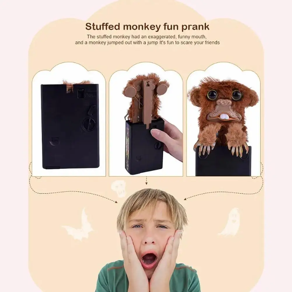 Interesting Tricky Finger Funny Monkey Toys Pet Prankster Prank Monster Halloween Props Novelty Funny Toy For Children