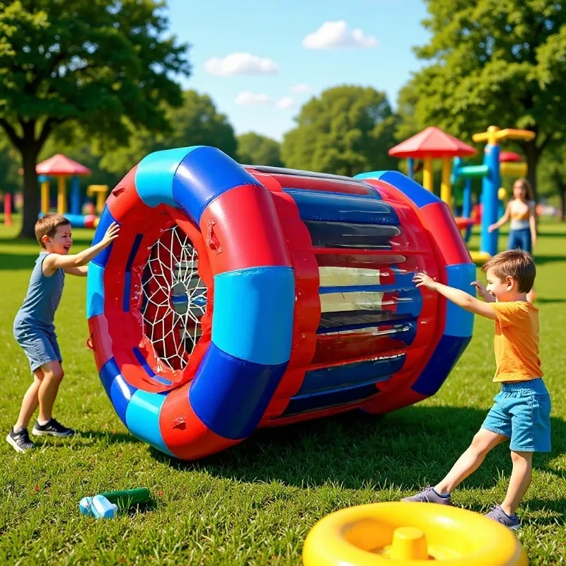 

Inflatable water roller Thickened walking ball Transparent walking ball Children's pool Toy park Amusement equipment Outdoor
