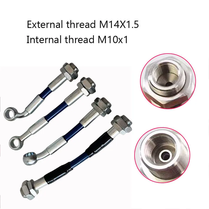 Motorcycle Brake Hose Modified Racing Brake Lines AN3 High-Performance Brake Clutch Oil Pipe Stainless Steel Braided Brake Hose