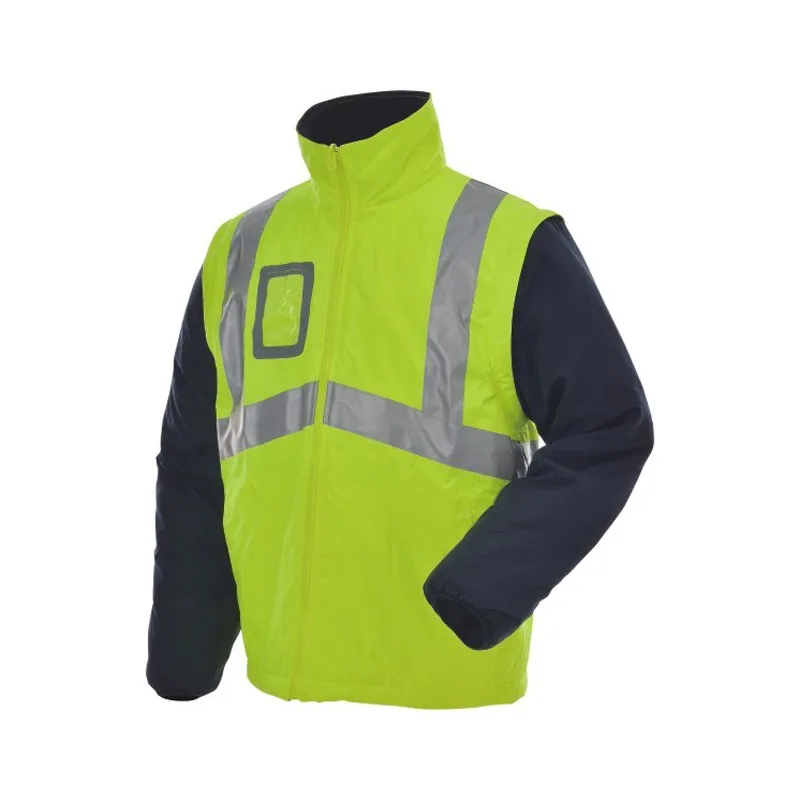 High Visibility Reflective Winter Safety Jacket Insulated Parka ANSI Compliant Warm Winter Work Jacket