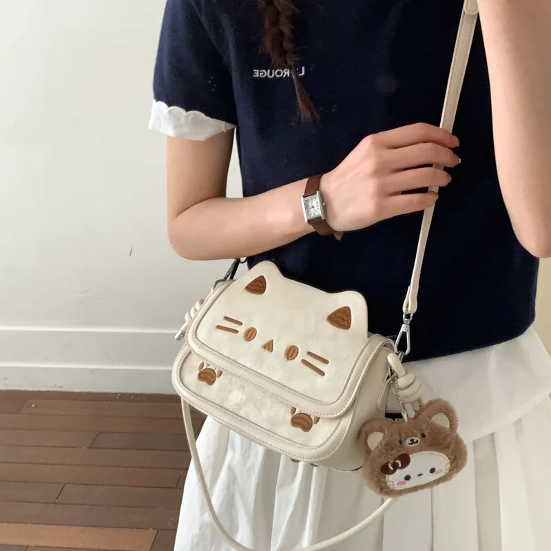 

Versatile Hand-held Small Square Bag Cute Crossbody Bag for Women Cartoon Purse and Handbags Designer Bags Bolsos Mujer Сумка