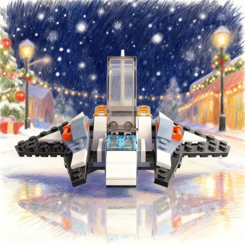 

Набор из 107 деталей MOC City Vic Viper C: Модель космического корабля, конструктор, игрушка-подарок, креативный коллекционный набор для демонстрации, премиум-класса, для взрослых и детей, для дома