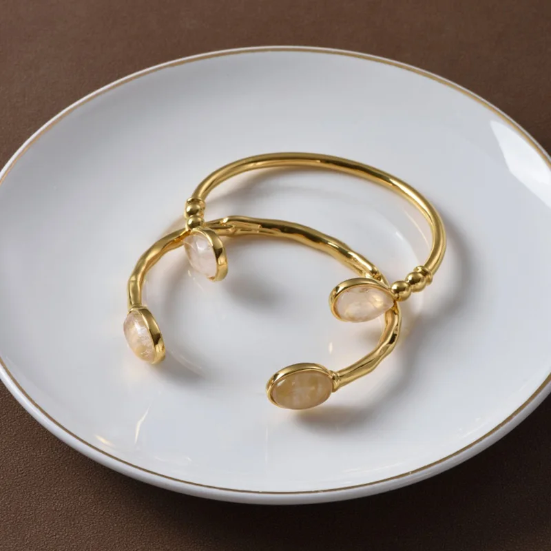 

Двойные браслеты-манжеты с камнем cz и открытыми манжетами для женщин, дизайнерские браслеты, винтажные элегантные украшения