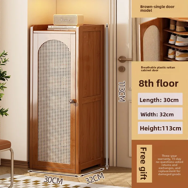 

Shoe cabinet multi-layer household entrance small narrow shoe rack simple rental room dust-proof storage shelf