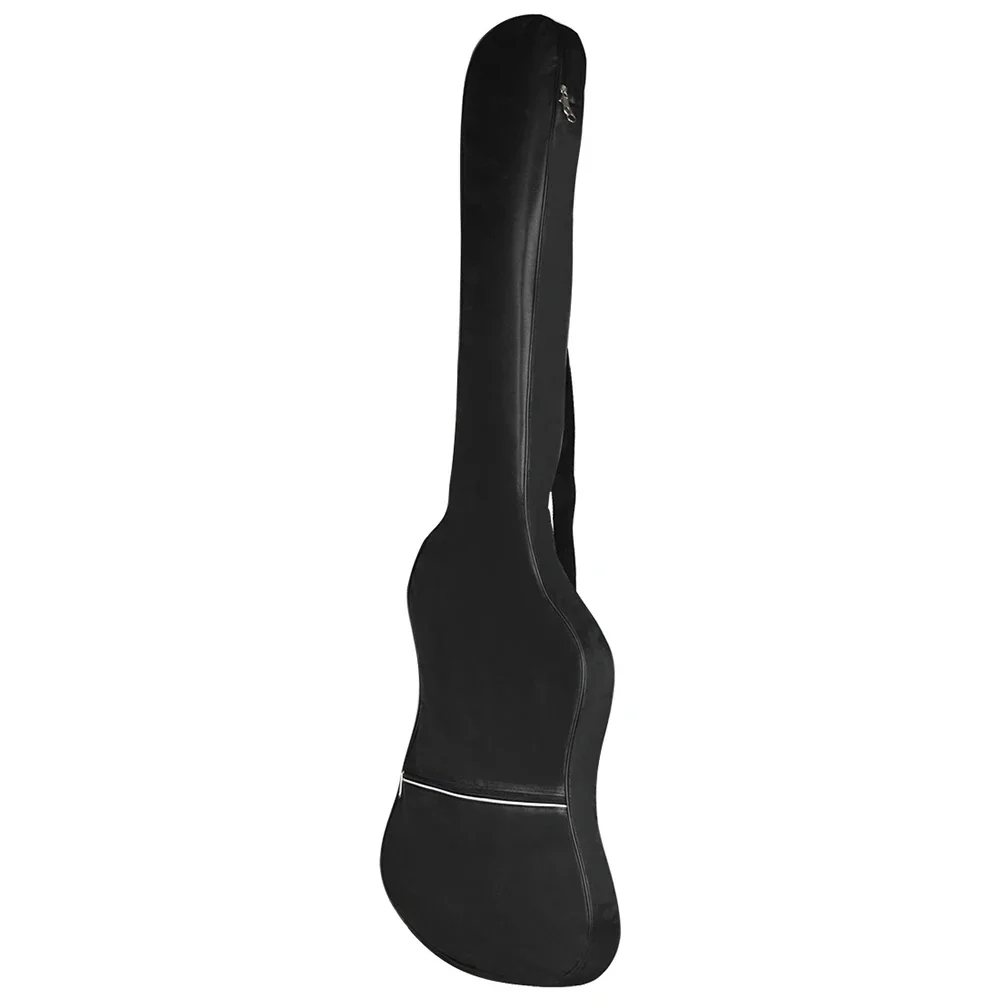 Schwarze wasserdichte Basstasche aus Oxford-Stoff mit doppelten Schultergurten, gepolsterter Softcase-Rucksack für Audio-Zubehör – Detail 6