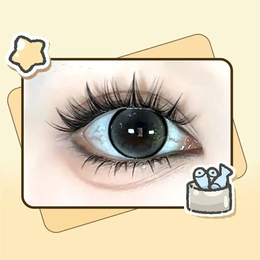 Fluffy Fake Cluster Eyelashes DIY Makeup Tools Self-adhesive Lash Clusters Resuable Long Lasting Glue Free False Eyelashes Women