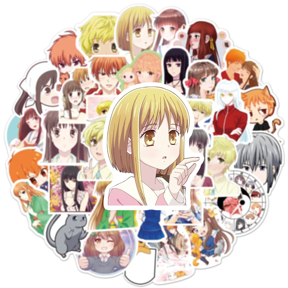 10/30/50pcs Tohru Kyo Fruits Basket Stickers Girls Shigure Anime Sticker Notebook Laptop Suitcase Luggage Yuki Cartoon Decals