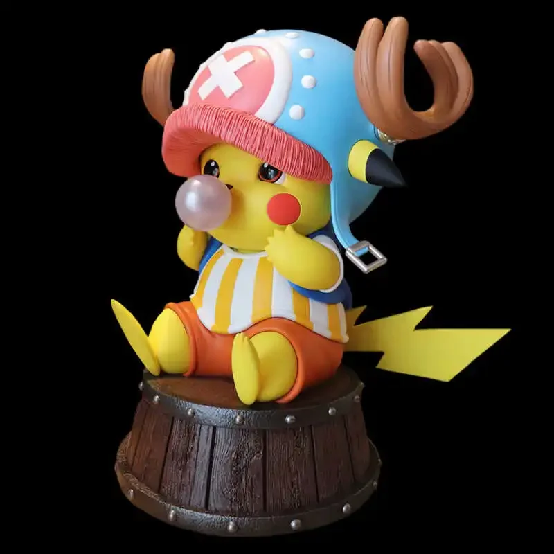 Spot 64cm Gk Statue Blowing Bubble Chopapikachu 1/1 Pirate King Gk Anime Handmade Statue Model Decoration