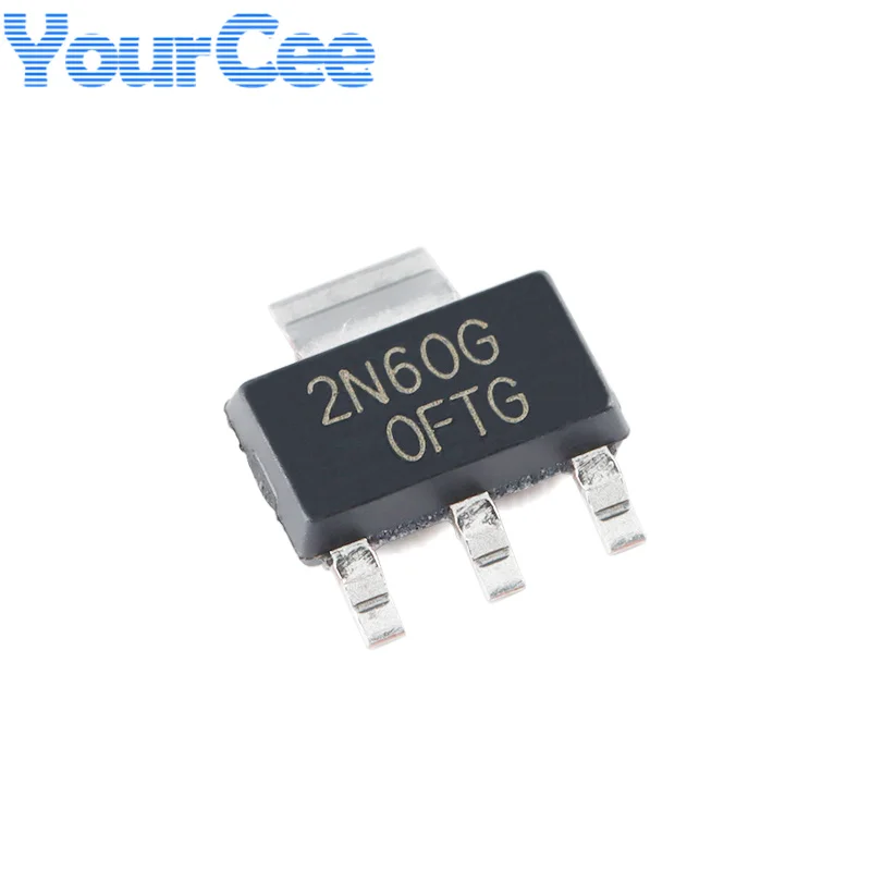 20pcs 2N60G 1N65G SOT-223 N-channel MOS (Field Effect Transistor) Chip