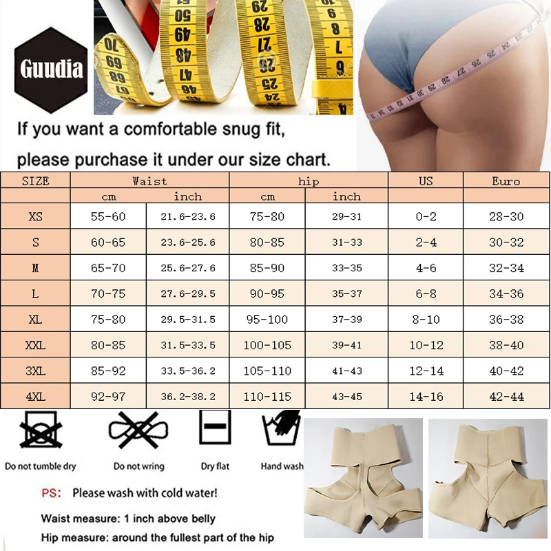 GUUDIA intimo da donna Butt Lifter cintura larga Boyshort Tummy Control mutandine Body Shaper Enhancer intimo ragazzo Shorts