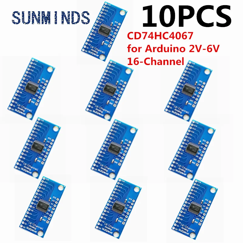 10pcs/ lot CD74HC4067 16-Channel Digital Multiplexer Breakout Board Module For