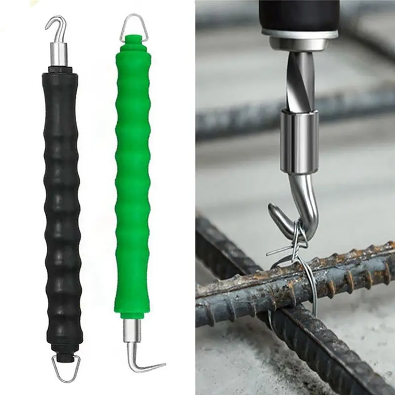 A74E-Semi-Automatic Tying Machine Wire Knoting Pliers Straight Pull Bar Binding Hook Construction Site Winding Tool Durable B