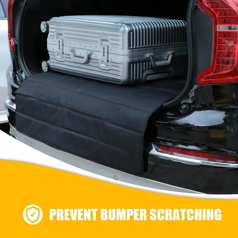 SUV Cargo Liner Floor Mat Pet-Friendly Wear-Resistant Rear Bumper Guard Wide Coverage Lightweight Floor Mat For Vehicle