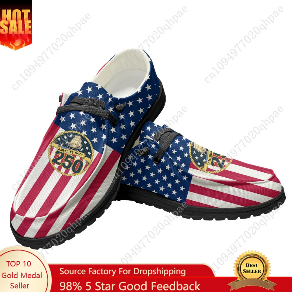 

250th Anniversary United States Casual Shoes Flat Shoe Men Woman Breathable Casual Outdoor Lightweight Footwear Custom Made Shoe