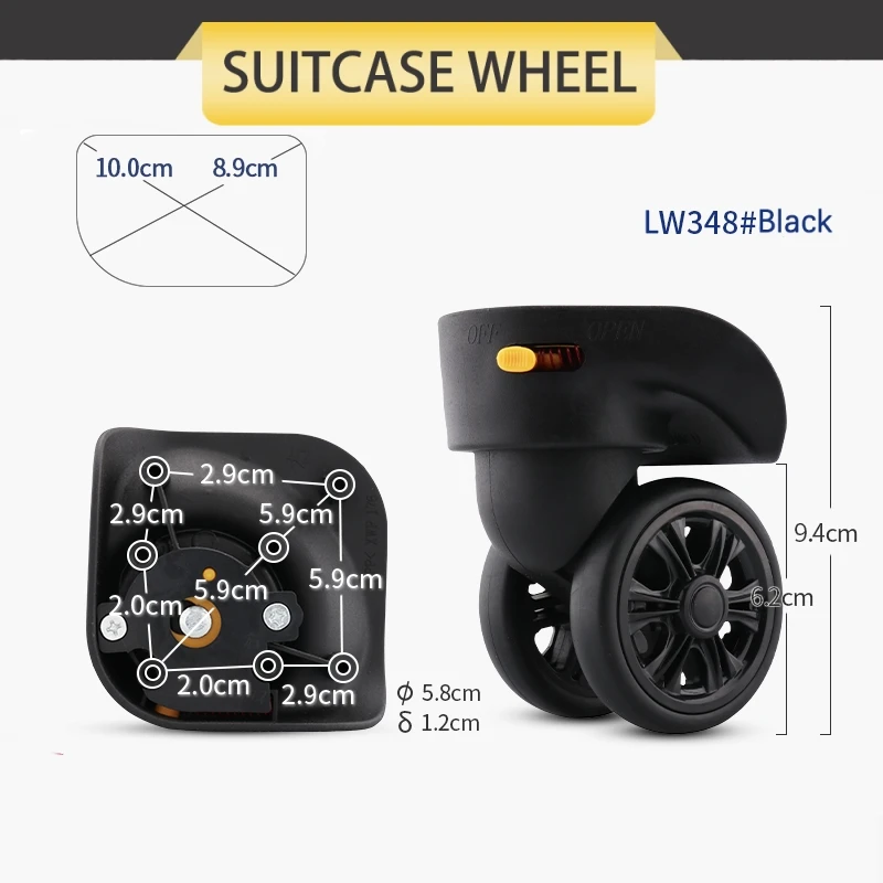 Trolley Suitcase Quality Shock-Absorbing And Wear-Resistant Wheel Accessoriess Universal Wheel password Travel Suitcase Pulley