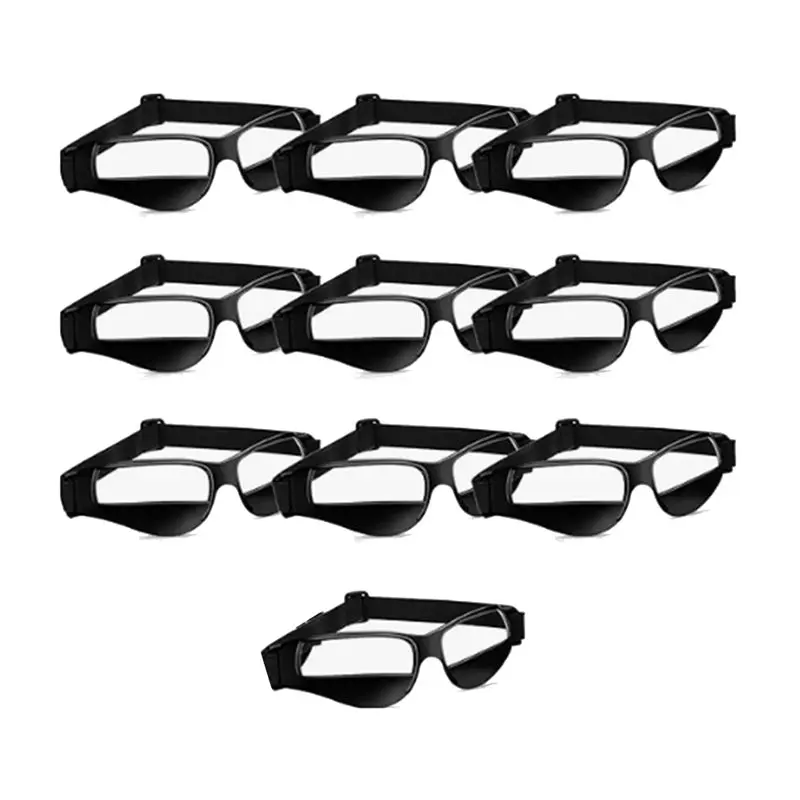 

10 Pack Basketball Dribbling Goggles Adjustable Sport Training Glasses Aid For Team Training Aid Basketball Equipment-A00E