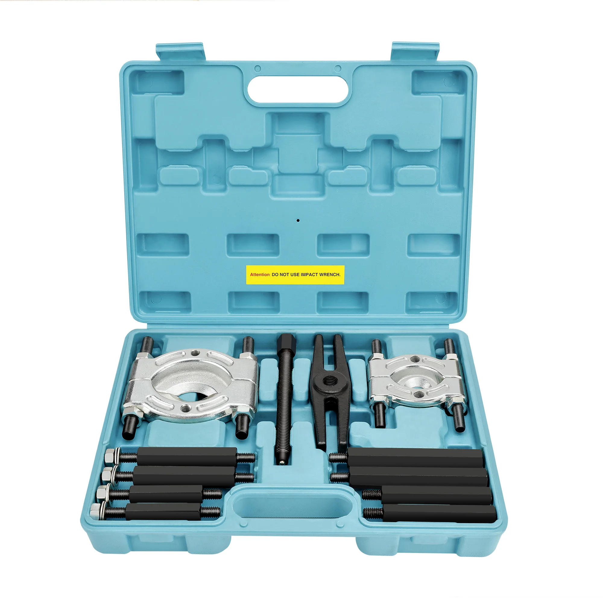 DURATECH 12PCS Bearing Puller Set 5-ton Capacity Heavy Duty Flywheel Separator Tool Gear Puller Storage Case Included