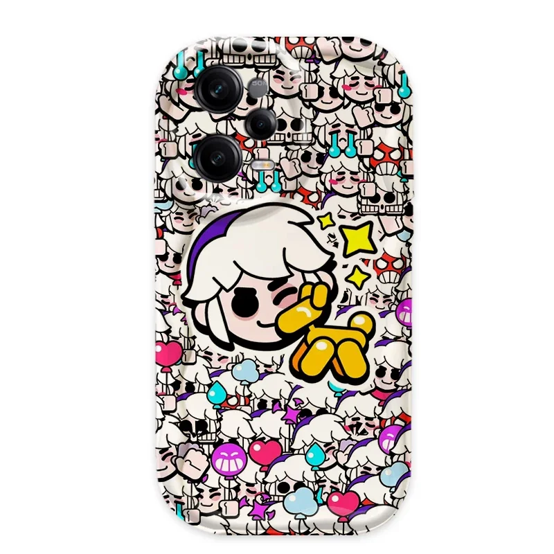 Cartoon Game 3D Wave Silicone Phone Case For Xiaomi Redmi Note 13 12 11 Pro Plus 4G 5G 12S 11S 10 10S 9 9S 8 13C 12C 10C Funda