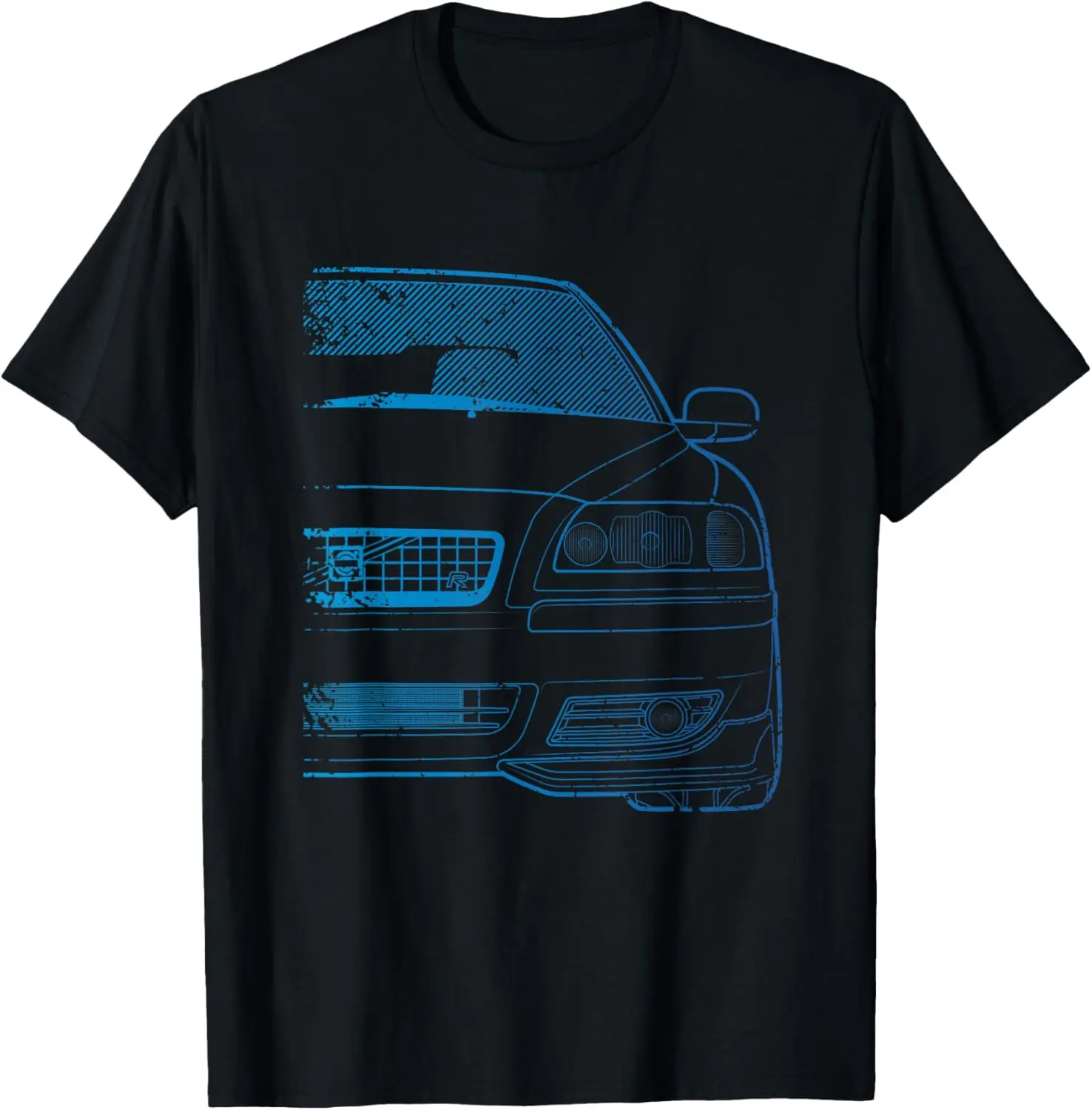 

Футболка Classic Racing S60-R Turbo Blue с градиентом