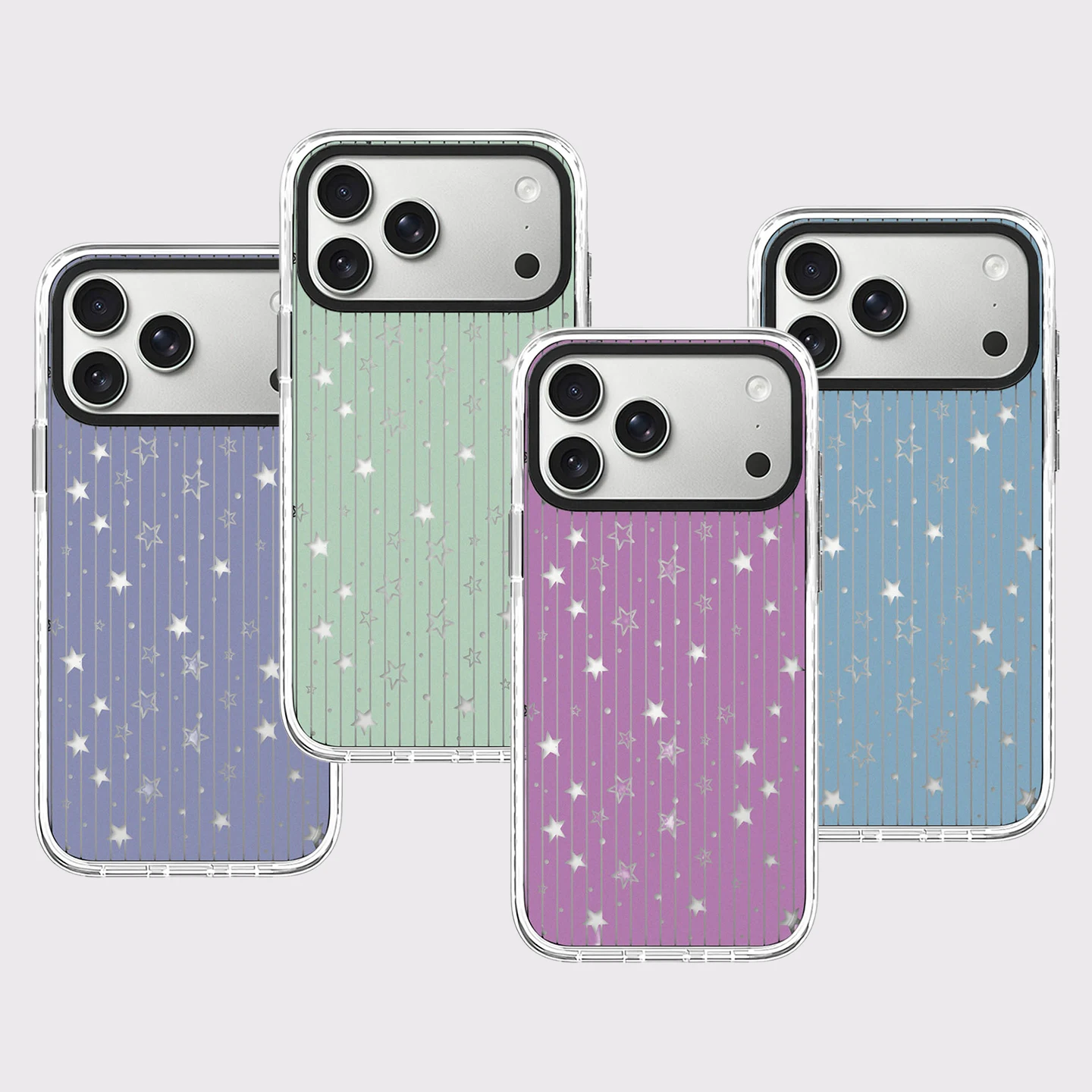 White Star Stripe White Border Magnetic Phone Case Cover for IPhone 13 14 15 16 17 18 Pro Max Case