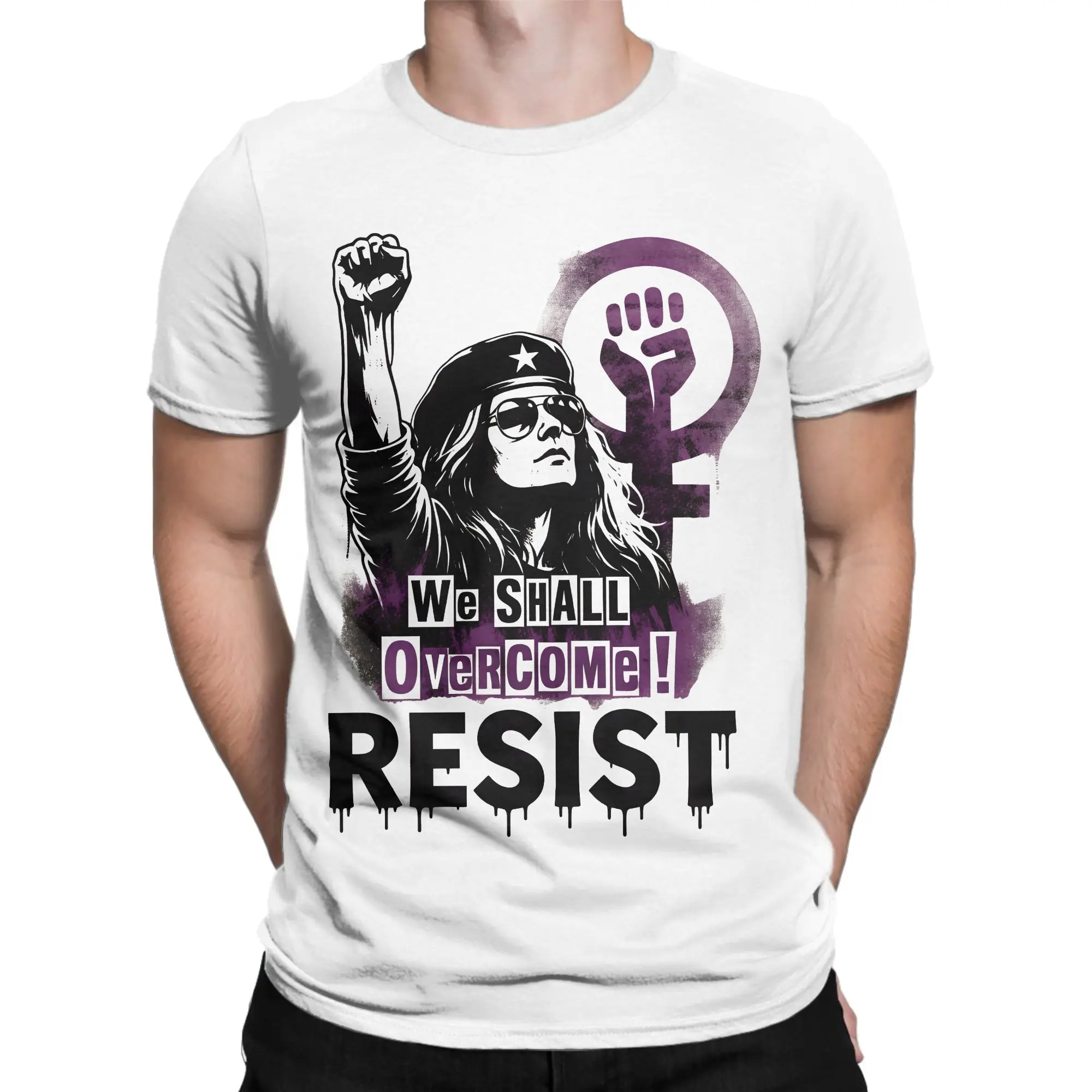 Men Gloria Steinem T-Shirts  Cotton Clothing Summer Aesthetic Short Sleeve T Shirt O Neck Leisure Casual Tee Shirt Plus Size