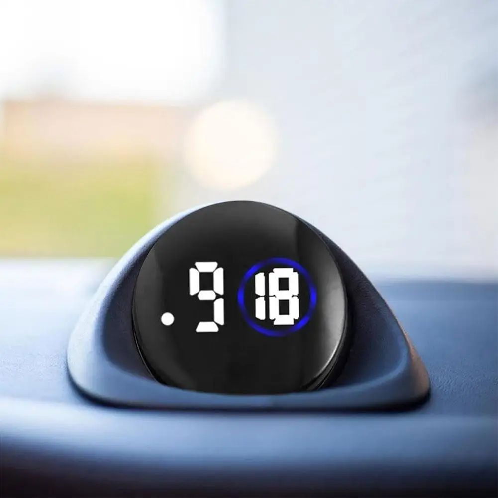 

Mini Digital Car Clock Touch Type Waterproof Dustproof Clock Dashboard Car Outlet Saving Accessories Air Efficiency R7W7