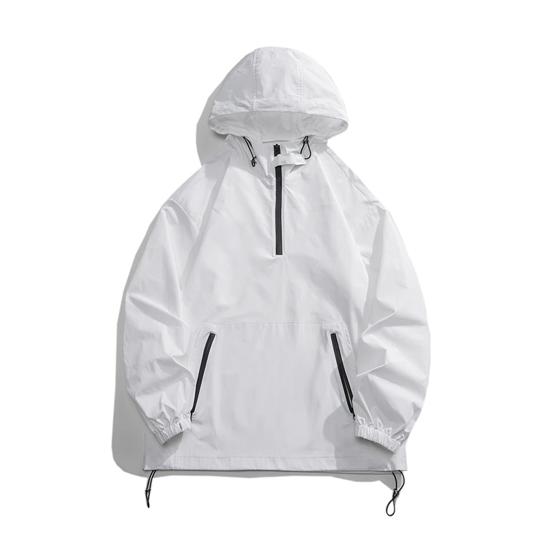 

2025 New Autumn Men Hooded Jackets Long Sleeve Outdoor Windproof Coats Men Streetwear Waterproof Cargo Oversize Fashion Clothing