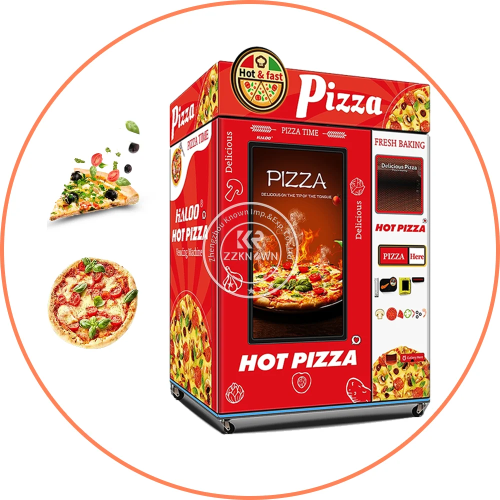 8Inch 12Inch Smart Automatic Pizza Vending Machine Robot Self Heating Meals Bakery Hot Pizza Maker Making Machine Food Kiosk