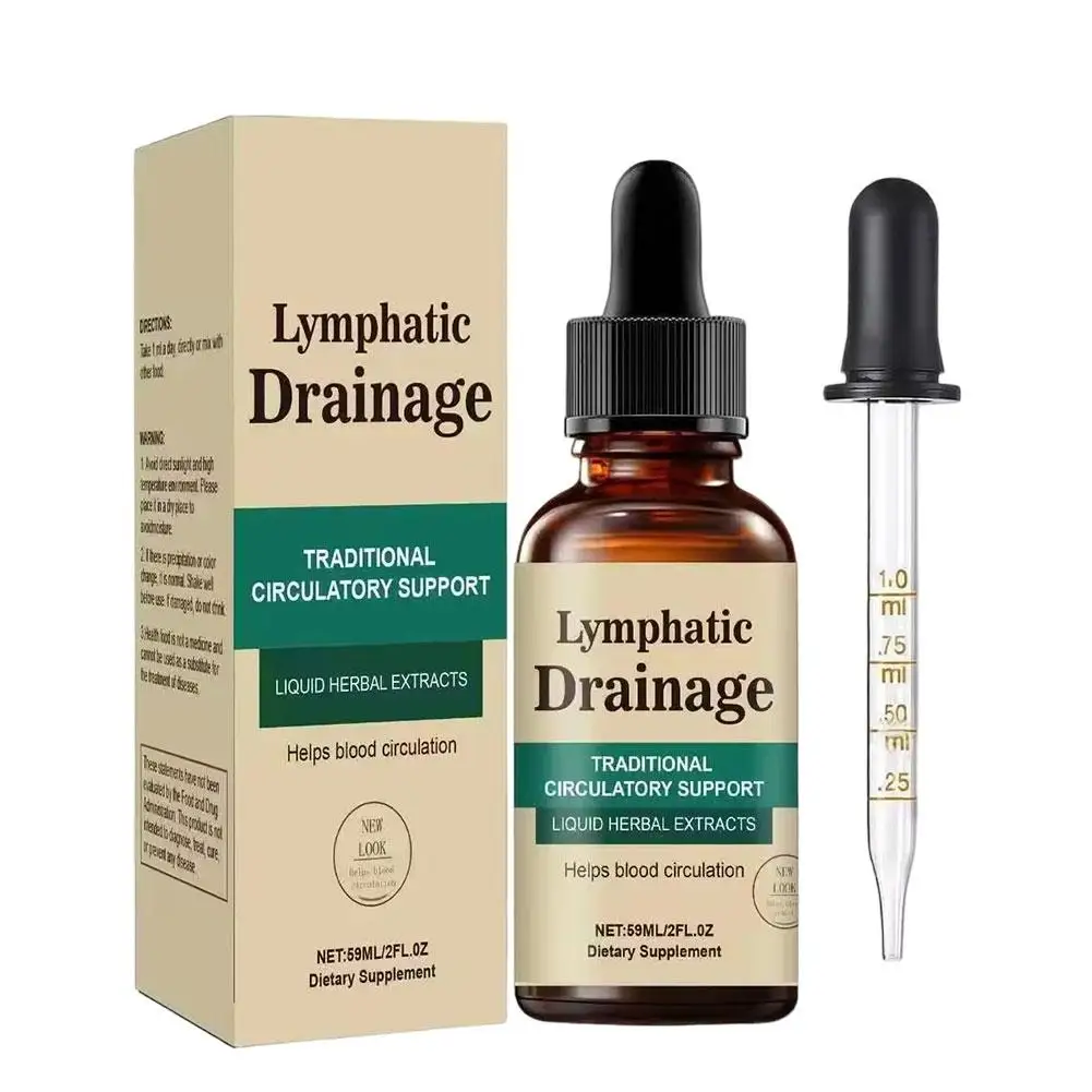 Organische Lymphdrainage-Tropfen Natürliche Kräuterformel Einfach Anzuwenden Reduziert Schwellungen Entgiftend Sanft Ganzkörper Tägliche Anwendung Tropfen