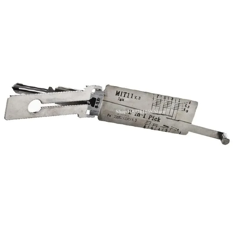 Lishi MIT11V.3 2in1 Decoder and Pick Is Designed for Mitsubishi for Souest for Chrysler for Dodge [Flat 8 Cut] Lock Picking Tool